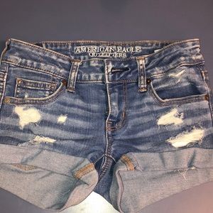 Super stretch American Eagle blue jean shorts